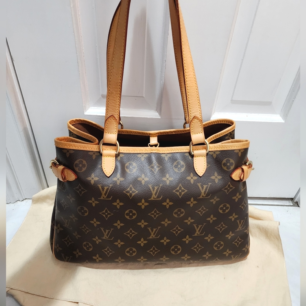 Louis Vuitton Batignolles Monogram Horizontal Tote Shoulder Bag LV